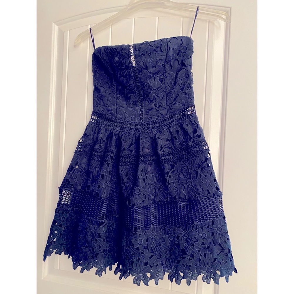 Mini dress navy blue